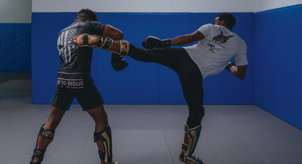 Kickboxing is a striking-based combat sport and martial arts discipline that combines punching techniques with kicking techniques.